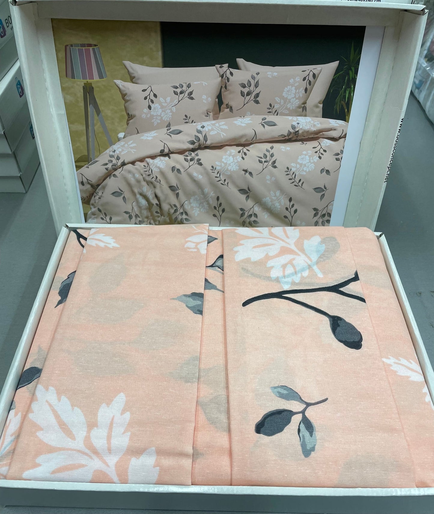 DUO SET, komplet vsebuje 2 prevleki za odejo 140x200 + 2 prevleki za vzglavnik 60x80 + 1 rjuho 240x240