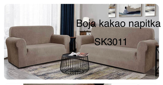 PREVLEKE ZA TROSED DVOSEDEŽ IN FOTELJ DROBEN VZOREC (SK3011) kakavova barva