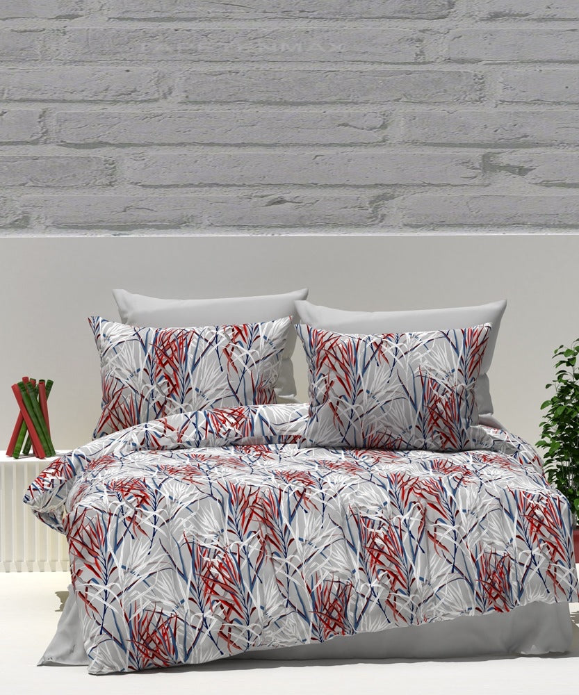 DVOJNI SET - komplet vsebuje 1 prevleko za odejo 200x200 + 2 prevleki za vzglavnik 60x80 + 1 rjuho 240x240