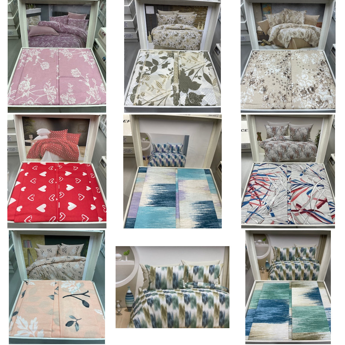 DVOJNI SET - komplet vsebuje 1 prevleko za odejo 200x200 + 2 prevleki za vzglavnik 60x80 + 1 rjuho 240x240