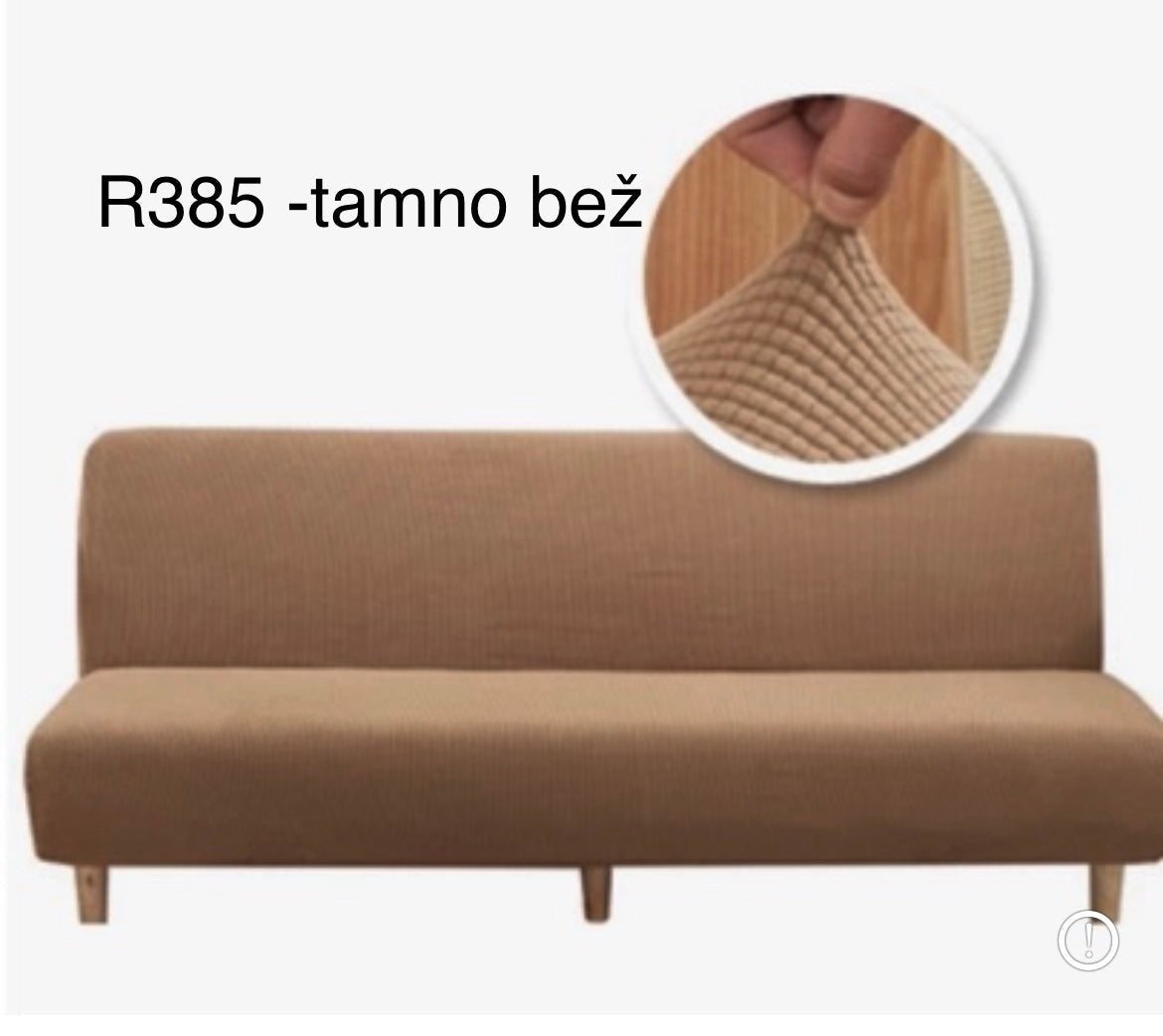 Prevleka za kavč brez ročajev, droben vzorec