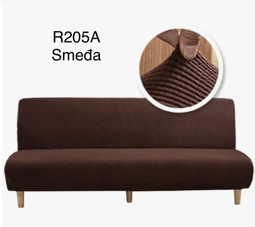 Prevleka za kavč brez ročajev, droben vzorec