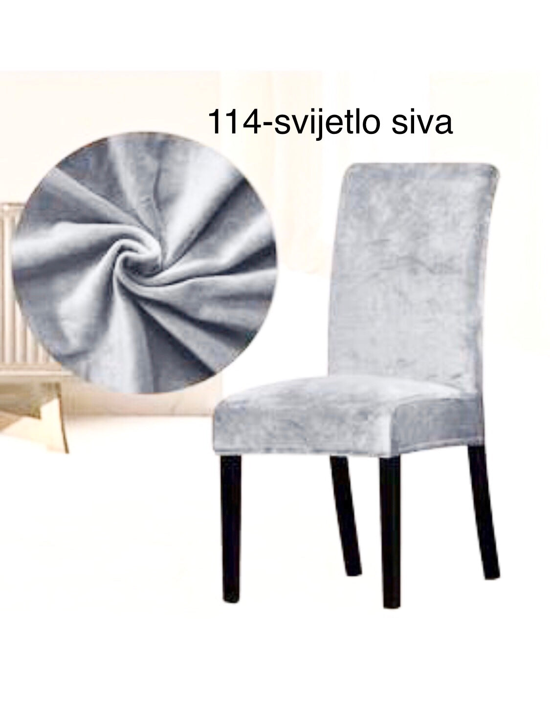 Plišaste prevleke za stole (št. 114)