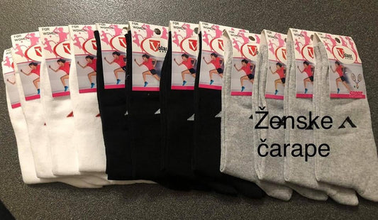 Ženske nogavice 12 kosov