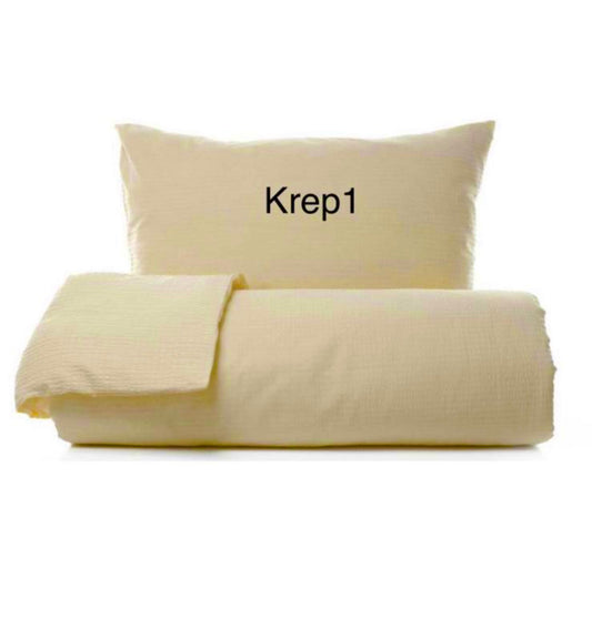 Krep posteljnina 100% bombaž (CREP1) Prevleka za odejo 140x200 + 1 prevleka za vzglavnik 60x80
