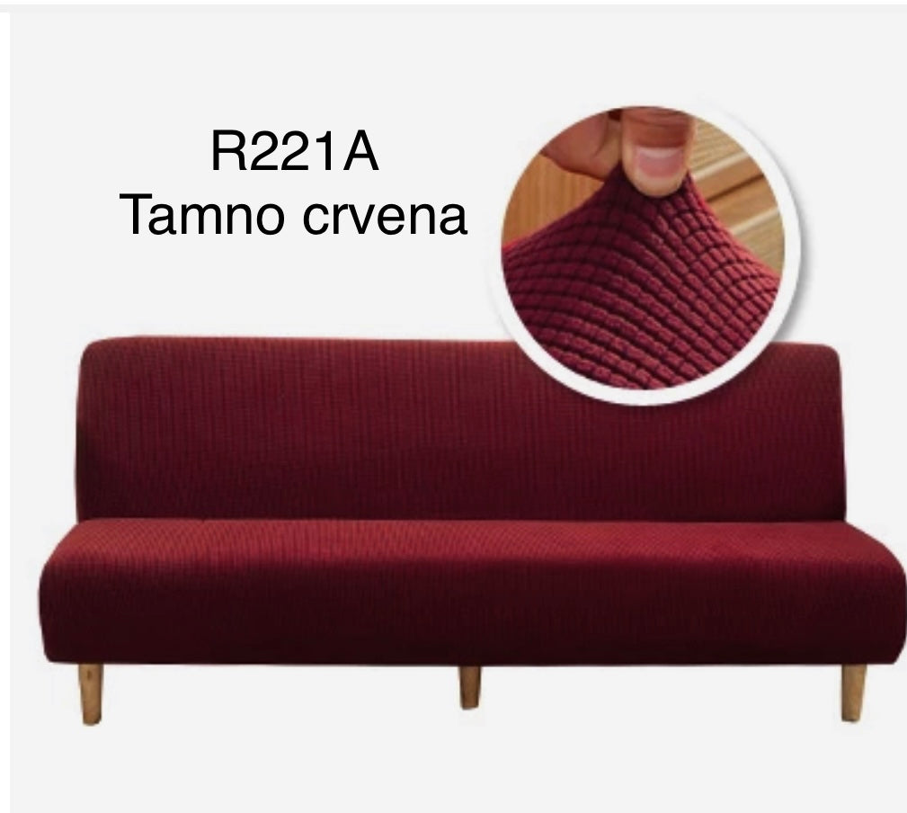 Prevleka za kavč brez ročajev, droben vzorec