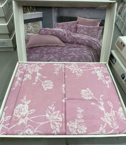 DUO SET, komplet vsebuje 2 prevleki za odejo 140x200 + 2 prevleki za vzglavnik 60x80 + 1 rjuho 240x240