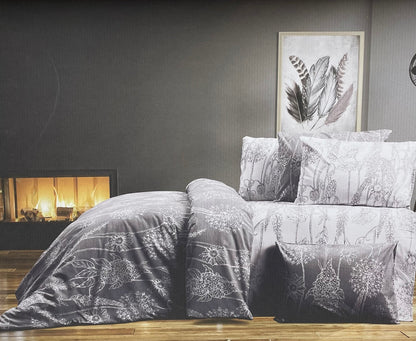 DVOJNI SET - komplet vsebuje 1 prevleko za odejo 200x200 + 2 prevleki za vzglavnik 60x80 + 1 rjuho 240x240