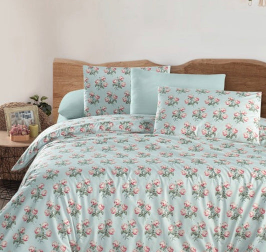 Komplet LANCUN KREP XL /100%PAMUK (LKP1) gornja plahta 240x260+donja plahta 240x240+2jastučnice 60x80