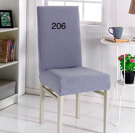 Prevleke za stole ELEGANT206 sive s pridihom modre barve